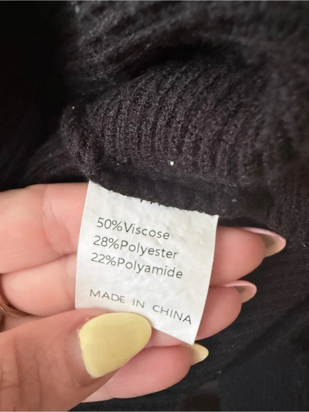 Brand Black Off-the-Shoulder Sweater